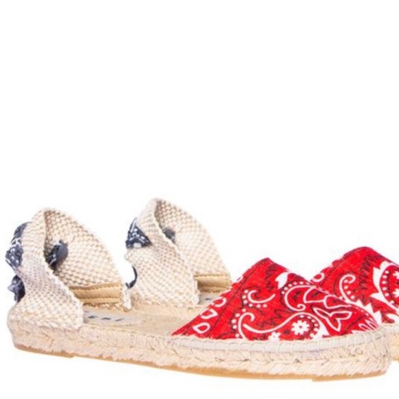 NEW Manebi Espadrille Bandana Flats size 8 - Picture 8 of 9